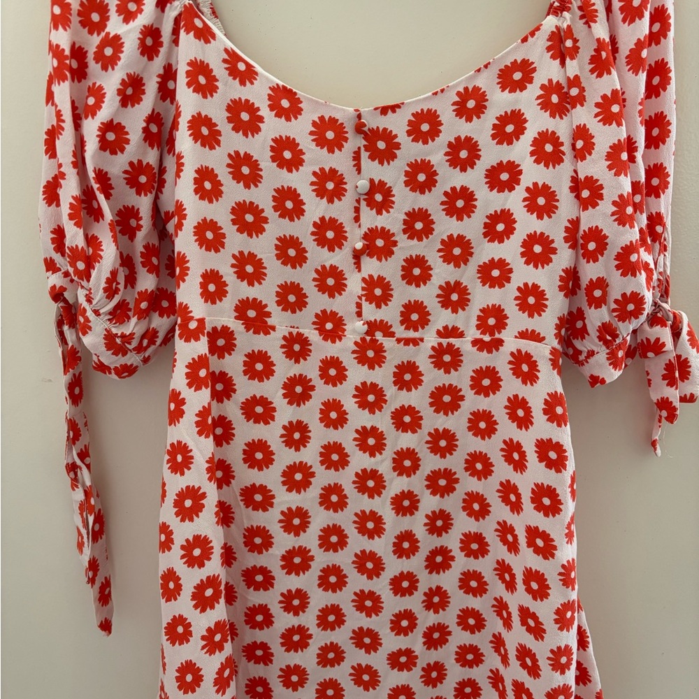 Floral Red Women's Top